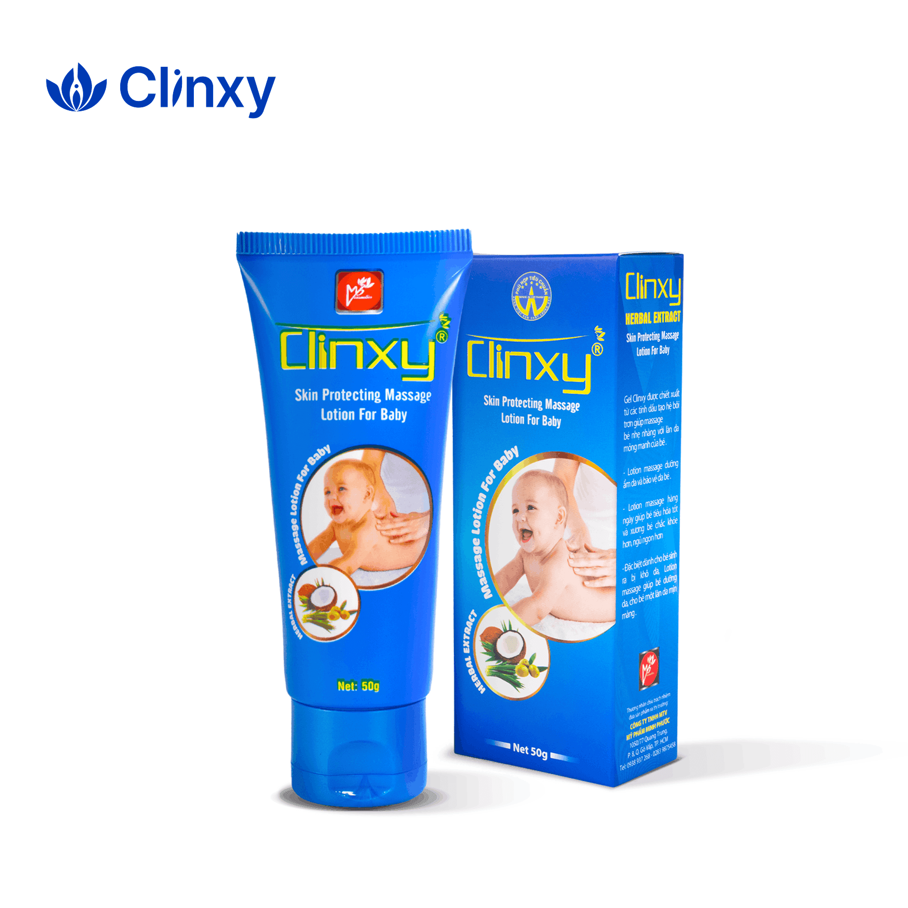 Clinxy - Lotion Dưỡng Da Em Bé - Skin Protecting Massage Lotion For Baby (50g)