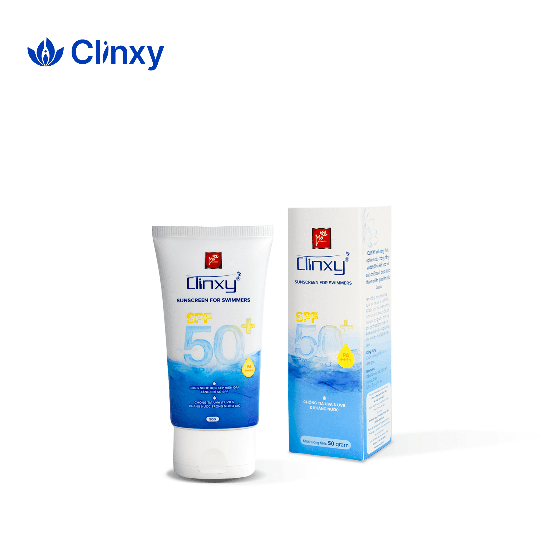 Clinxy - Kem Chống Nắng Cho Người Đi Bơi (50g)