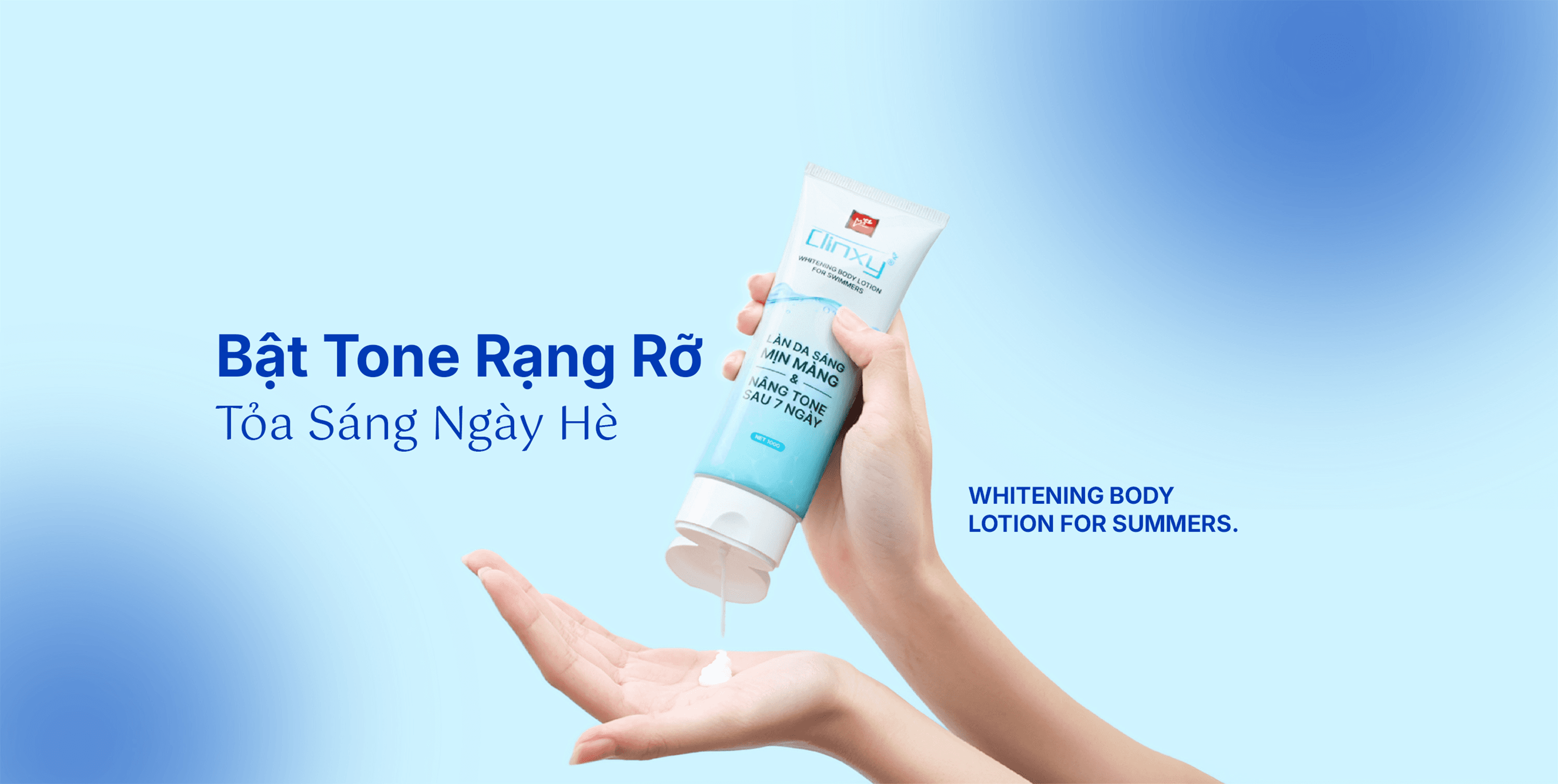 Lotion dưỡng sáng da cho người bơi lội