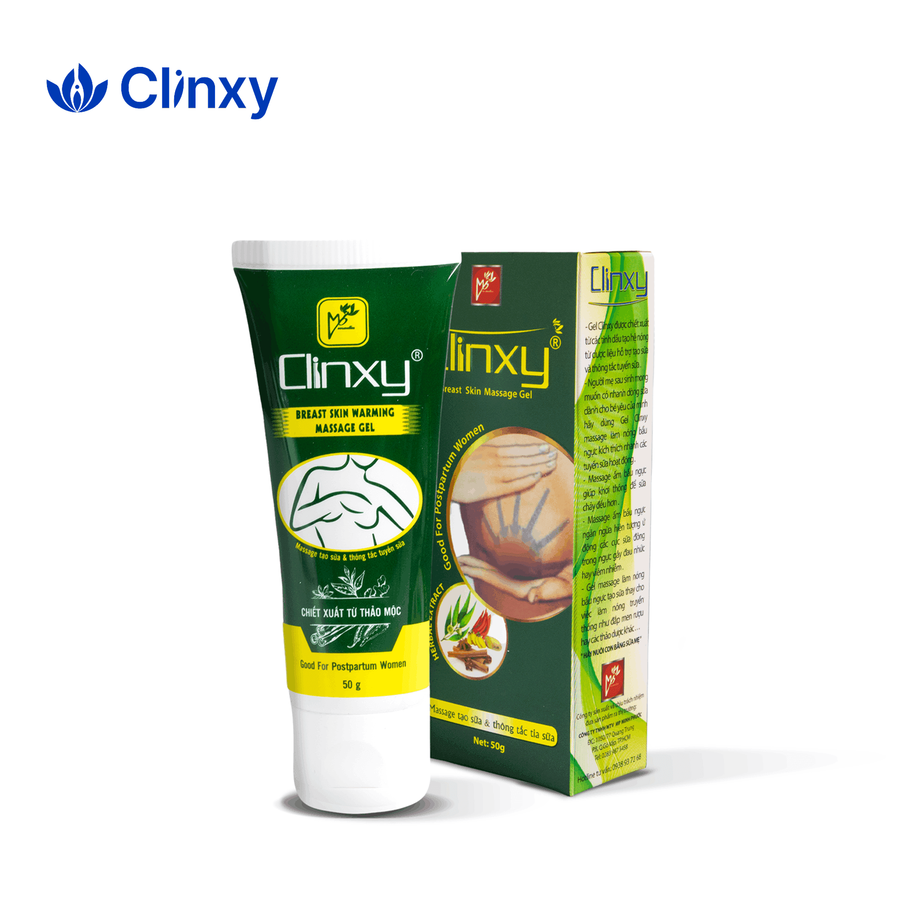 Clinxy - Gel Massage Làm Ấm Và Khơi Thông Tuyến Sữa