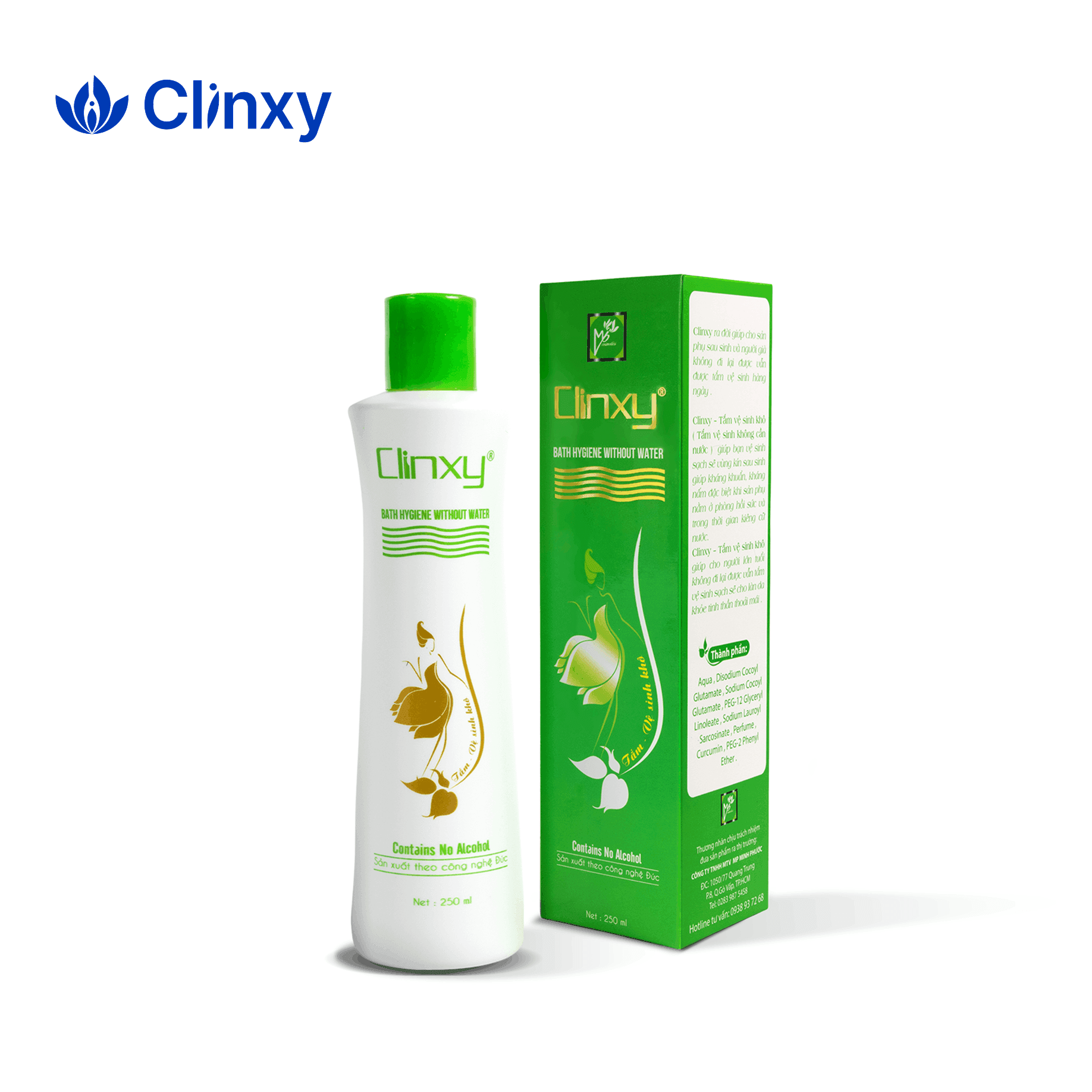 Clinxy - Dung Dịch Tắm & Vệ Sinh Khô