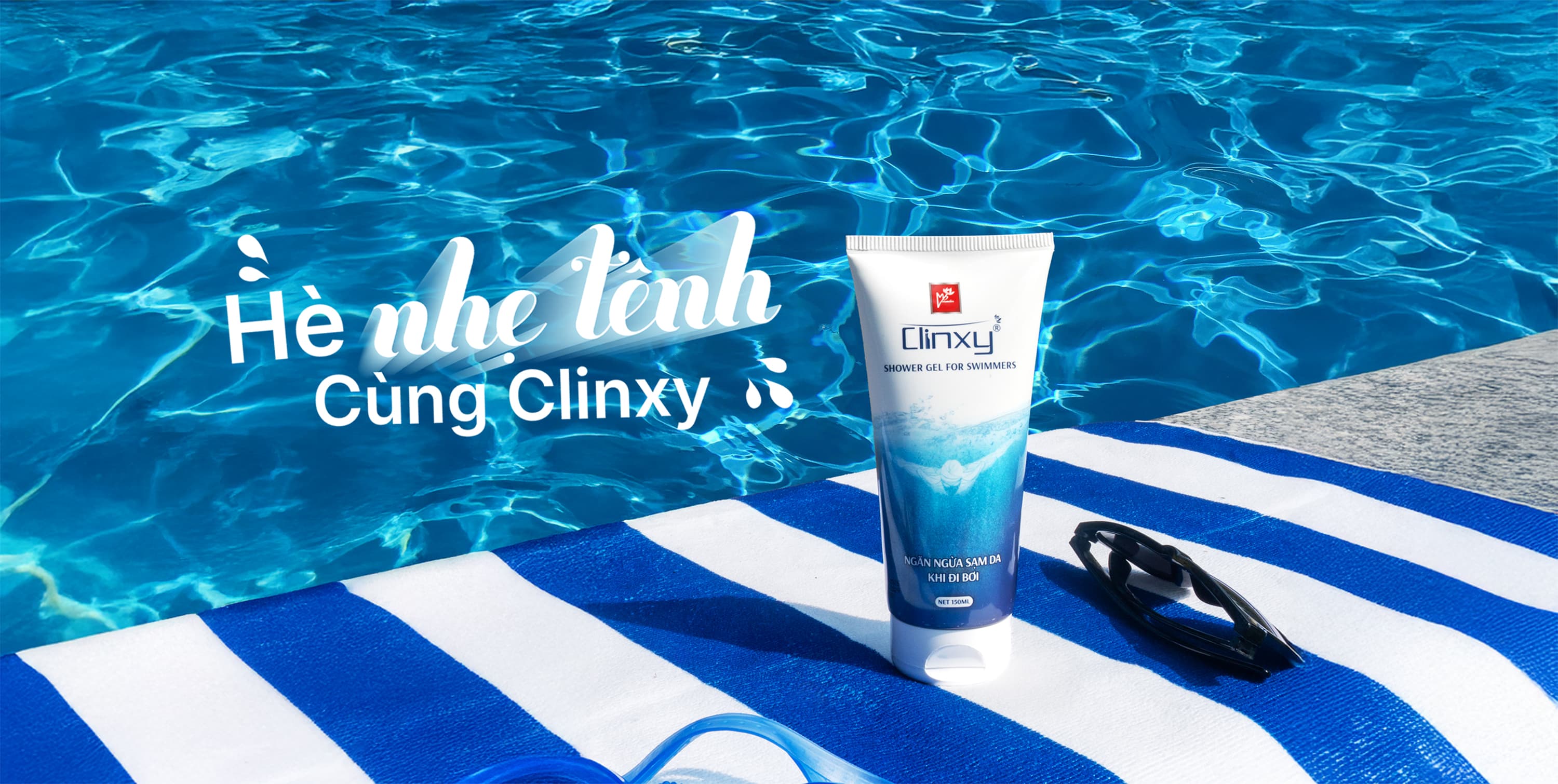 Gel Tắm Khử Clo Cho Người Đi Bơi