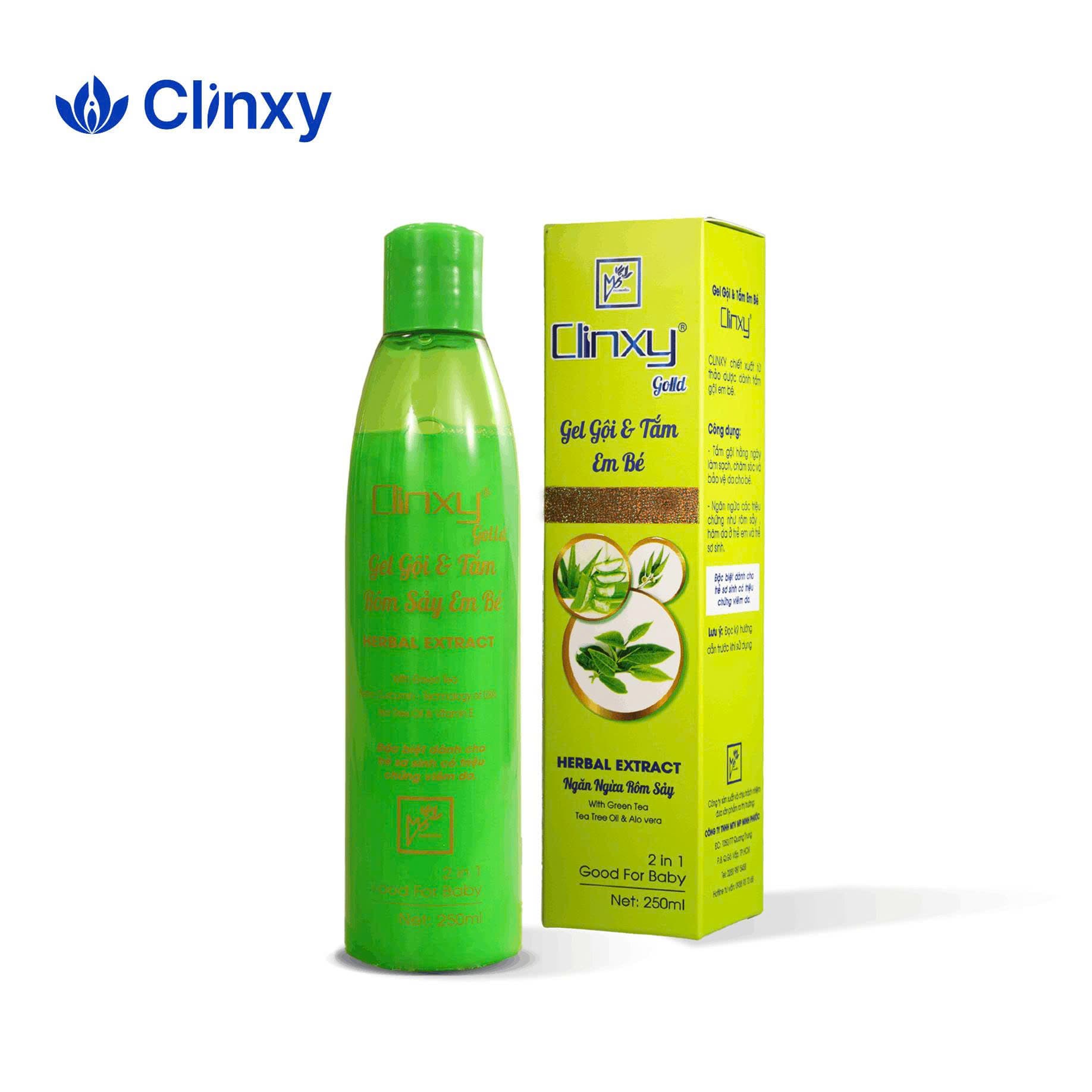 Clinxy Gold - Gel Gội & Tắm Em Bé (250ml)